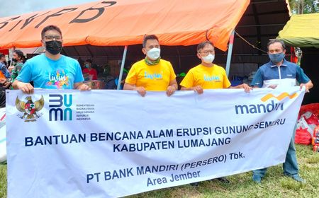 Bank Mandiri Salurkan Bantuan untuk Korban Erupsi Gunung Semeru