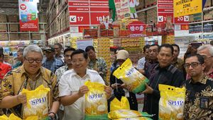 Sidak ke Lotte Mart, Bos Bulog Cek Ketersediaan Beras SPHP