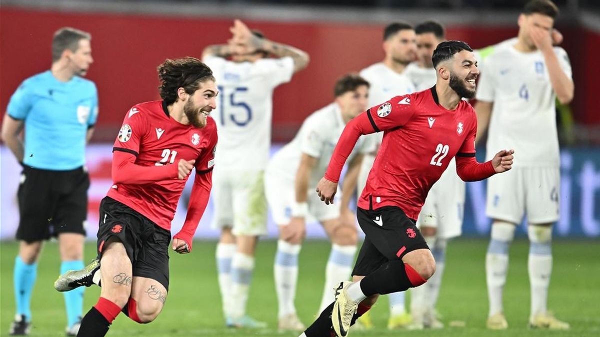 Kejutan, Georgia Singkirkan Yunani dan Jadi Debutan di Euro 2024 