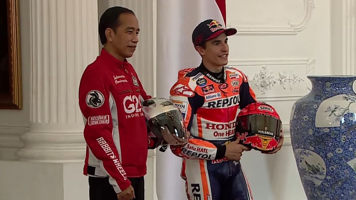 Meeting With MotoGP Racers, Jokowi Takes Photos With Marc Marques To Jack Miller