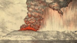 تاريخ جبل كراكاتاو: ثوران البركان في العصر الحديث