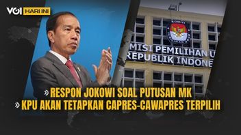 VIDEO VOI Today: Jokowi's Response To The Constitutional Court's Decision, KPU Will Determine Elected Presidential And Vice Presidential Candidates