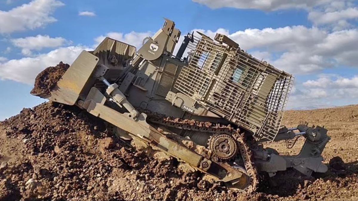 Israeli Army Prepares Bulldozer D9R 'Obviously' Invasion Of Gaza
