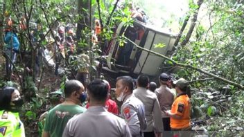 Maut Bus Accident Entered Jurang 20 Meters And Died 7 People In Magetan, Police Conduct An Investigation
