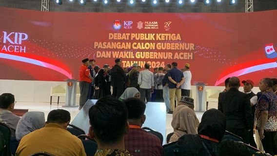 Supporters Up To Stage, Aceh Pilkada Debate Stopped Due To Chaos