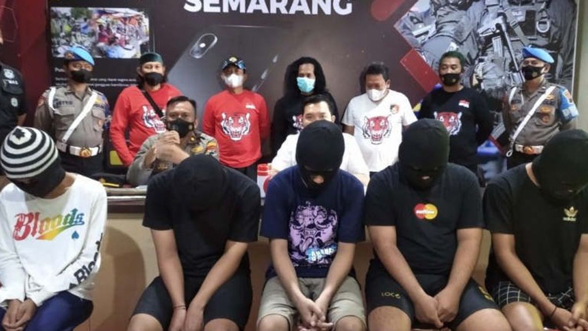 Recorded By CCTV, Five Teenagers Brawlers In Semarang Arrested