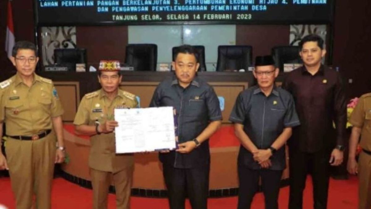 The Governor Of Kaltara And The DPRD Agreed To 4 Raperda To Become A Regional Regulation