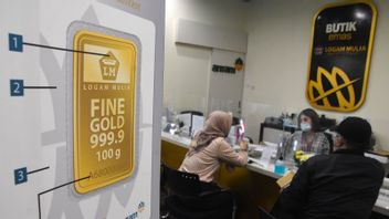 Antam Gold的价格再次下跌至每克1,115,000印尼盾