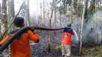 OKU南スマトラの3つの村で森林と土地の消火タスクフォースチーム