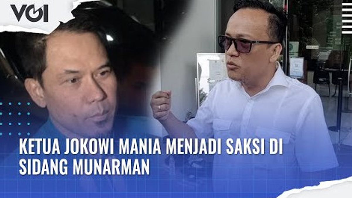 VIDEO: President Jokowi Mania Immanuel Ebenezer Witness At Munarman Continuation Session