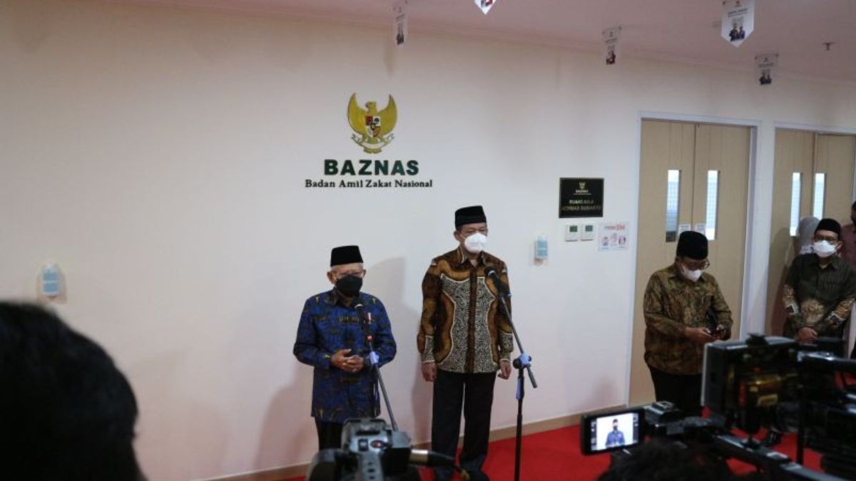 The Last 10 Years Baznas ZIS Collection Continues To Grow, Vice President Ma'ruf: Generosity Needs To Be Appreciated