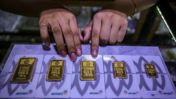 Antam黄金价格下跌4,000印尼盾,每克1,070,000印尼盾
