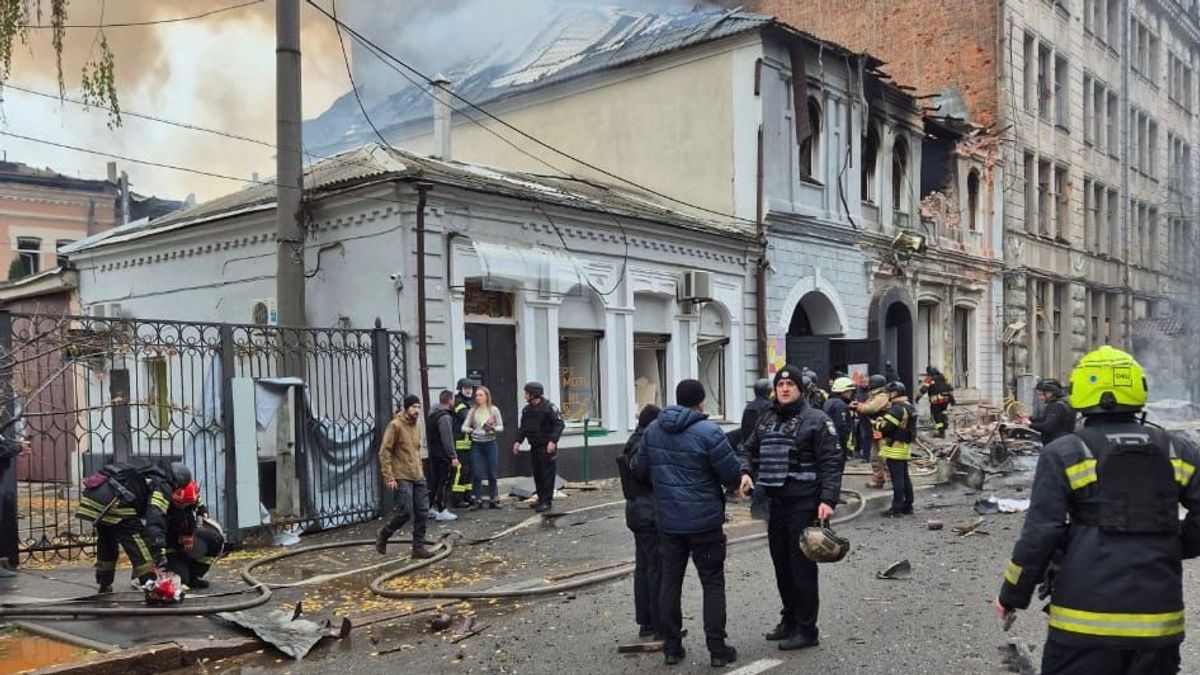 Serangan Drone Rusia di Kyiv Lukai 9 Orang, 2 Apartemen Rusak