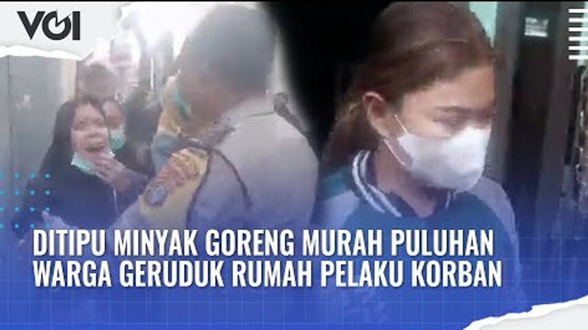 VIDEO: Puluhan Emak-Emak di Jakarta Utara Tertipu Paket Minyak Goreng Murah