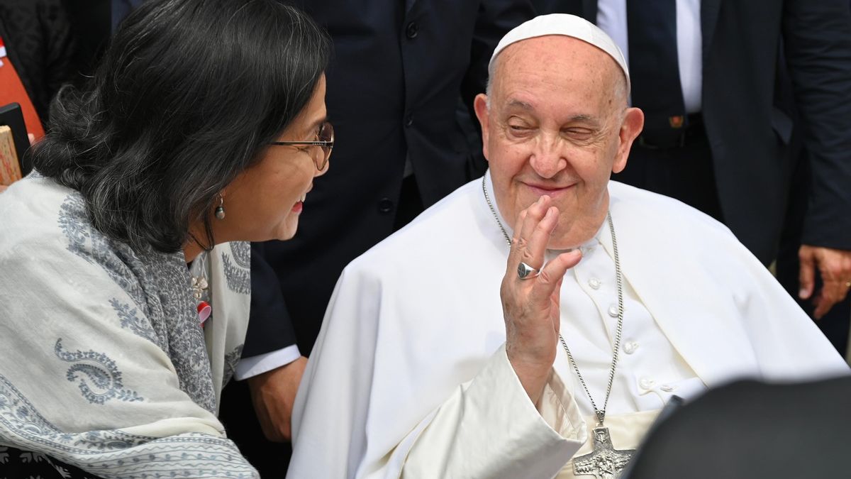 Sri Mulyani partage l'histoire du dialogue du pape François, reçu deux messages encourageants