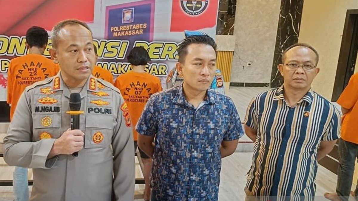 Quatre auteurs de gangs de police à Makassar lors de l’arrestation des cercles
