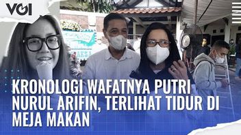 VIDEO: Kronologi Wafatnya Putri Nurul Arifin, Terlihat Tidur di Meja Makan