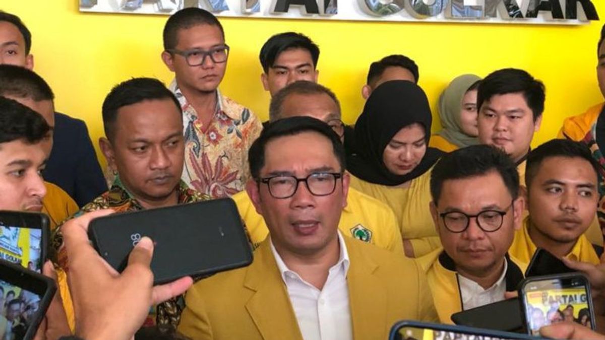 Firm! Ridwan Kamil Calls Golkar A Central Party Without A Dowry