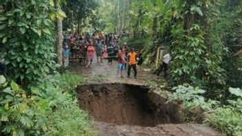 Cibalong Tasikmalaya的桥梁坍塌，BPBD确保居民不会因为有其他路线而被孤立