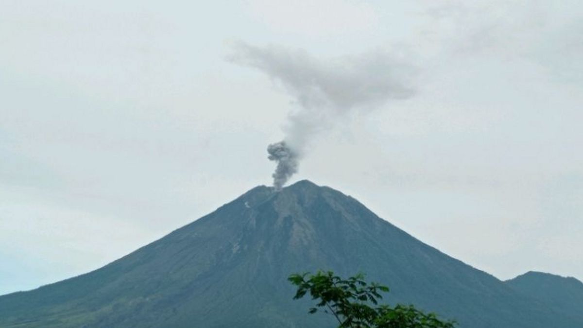 住民はスメル山の活動の影響に注意するよう求められます