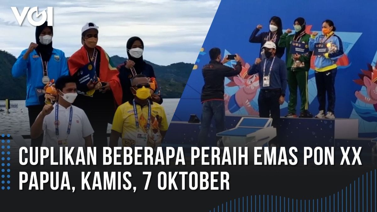 VIDEO: Cuplikan Beberapa Peraih Emas PON XX Papua, Kamis, 7 Oktober