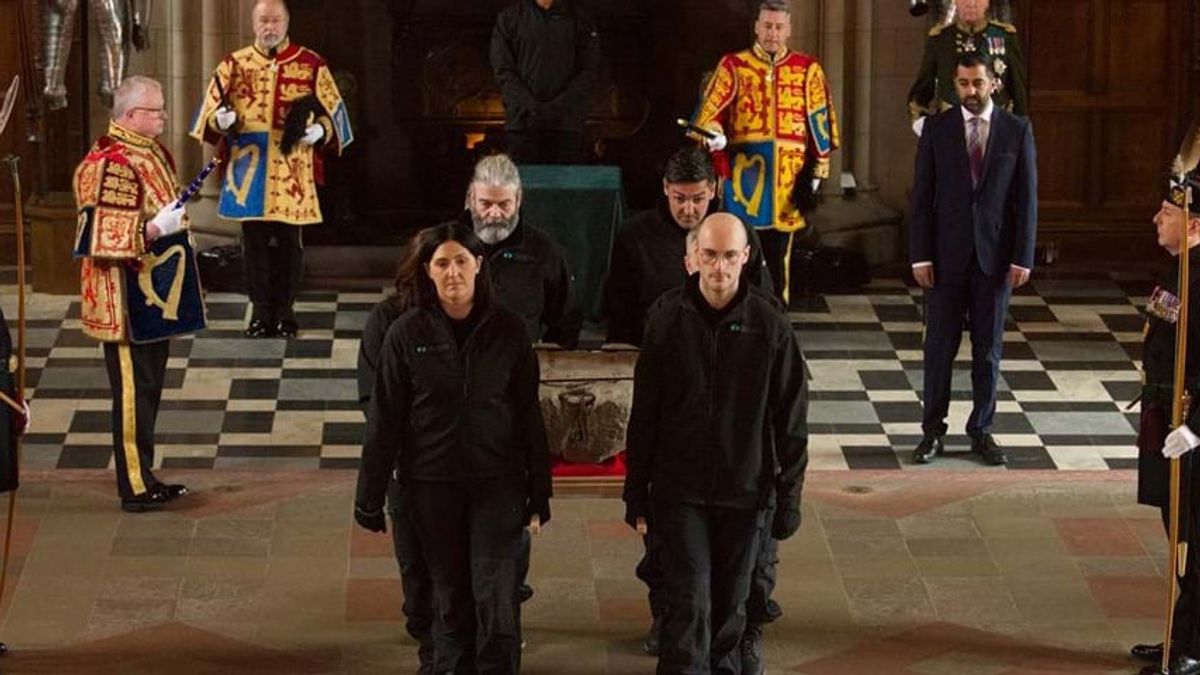 Scottish Historic Stones Brought To London For British King Charles III's Appointment