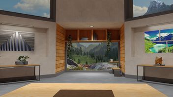 クエストヘッドセットの最新アップデートでは、山の景色を望む自習室でリラックスできます