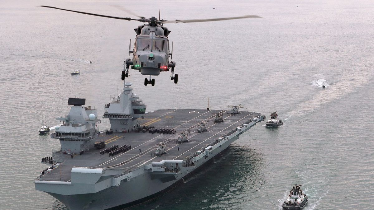 بريطانيا ترسل أكبر أسطول من السفن الحربية إلى منطقة المحيط الهادئ، بقيادة حاملة الطائرات HMS الملكة إليزابيث