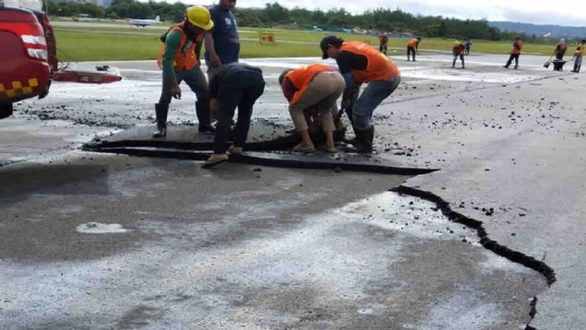 Réparation de la piste achevée, l’exploitation de l’aéroport DEO de Sorong revient à la fonction