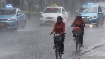 4月22日の天気、ジャカルタの大部分は月曜日の午後に雨が降ります