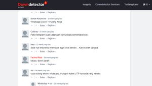 7.716 Warganet Laporkan WhatsApp Error di Laman Down Detector