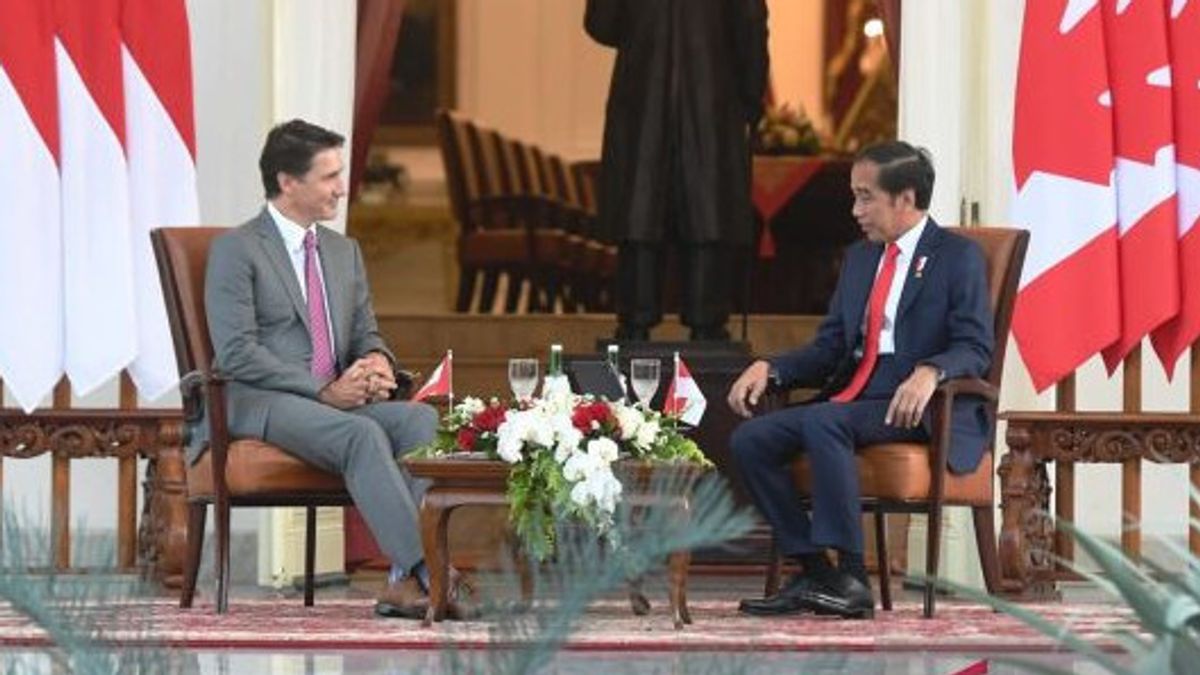 President Jokowi Receives Canadian PM At The Palace, Discusses Strengthening Partnerships With ASEAN