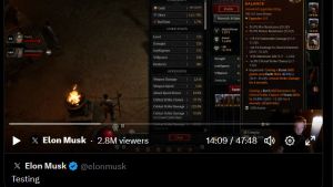 Platform X Uji Coba <i>Streaming Video Game</i>, Elon Musk Mainkan Diablo 4