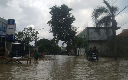 Banjir Luapan Kali Lamong Rendam 15 Desa di Gresik