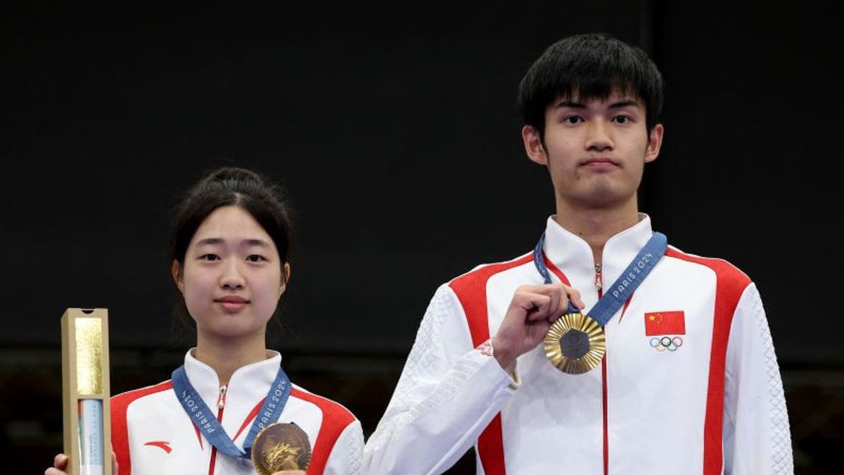 Sheng Lihao dan Huang Yuting Sumbang  Emas Pertama untuk China di Olimpiade Paris 2024