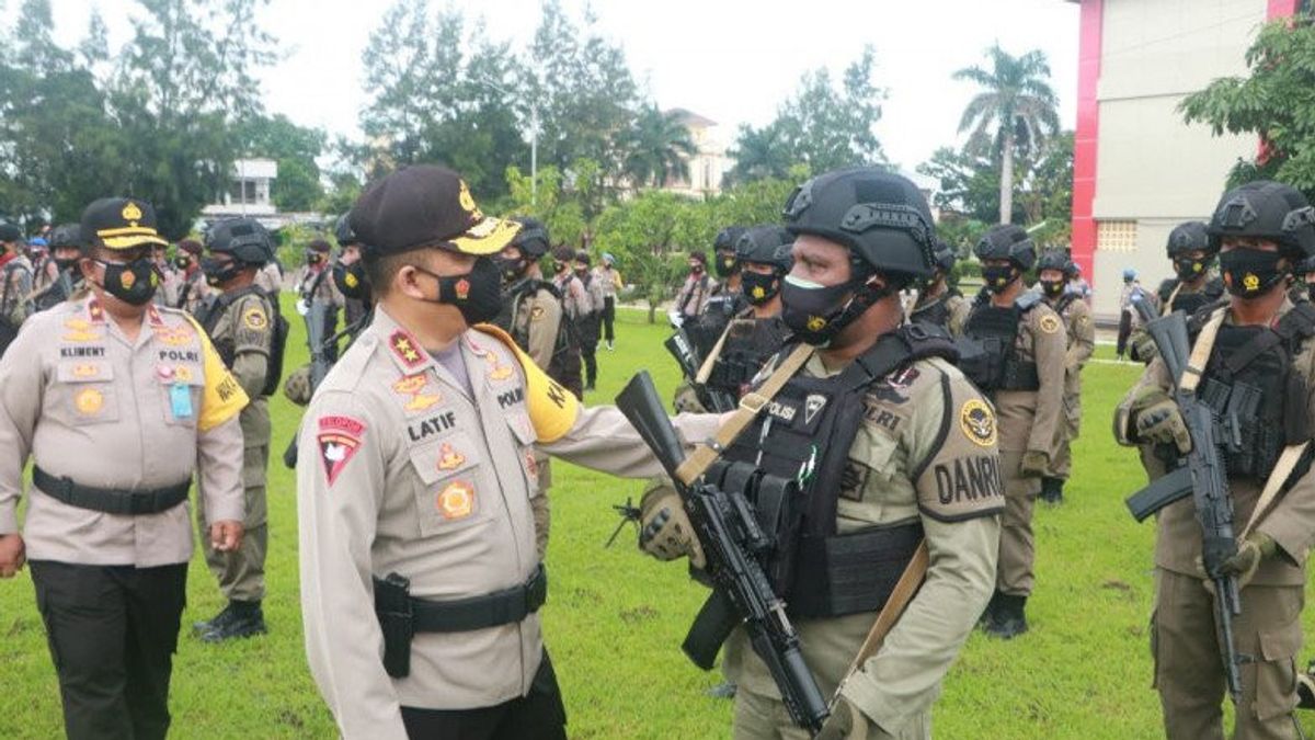 100 Policiers De La TNT Dépêchés En Papouasie Pour Aider à Vaincre KKB, Kapolda: Ceux Qui Partent Doivent Retourner Entiers
