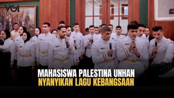 Momen Mengharukan Saat Lagu Kebangsaan Palestina Dinyanyikan di Kampus Unhan