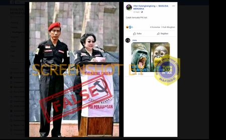 Beredar Foto “Megawati Pidato di Podium Berlogo Palu Arit Didampingi Jokowi”, Cek Faktanya