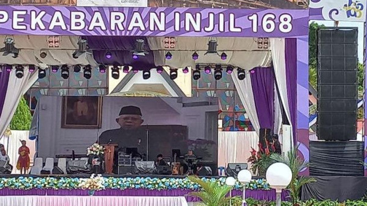 Bersama Umat Nasrani, Wapres Ma'ruf Amin Rayakan ke-168 Pekabaran Injil