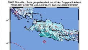 BMKG يقول Sukabumi الزلزال الناجم عن خطأ لوحة الهندية الاسترالية