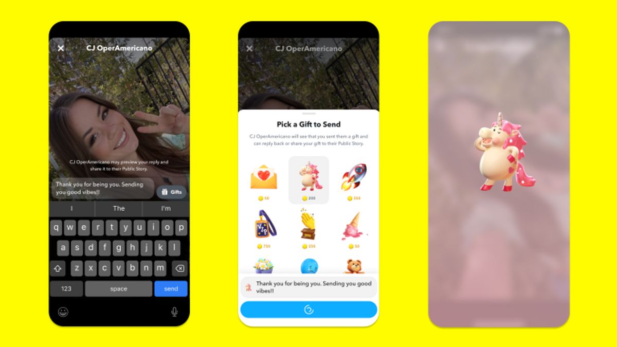 Snapchat Défie à Nouveau TikTok En Offrant Aux Créateurs De Contenu Des Cadeaux Spéciaux