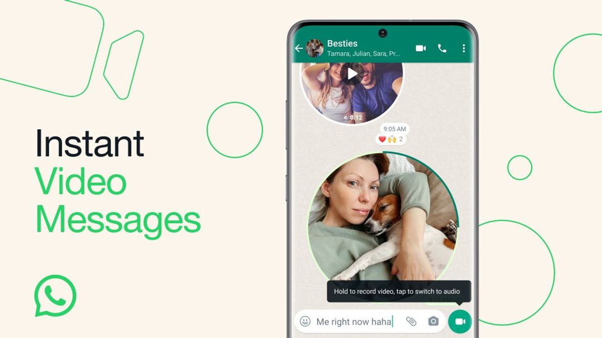 WhatsAppでユーザーがビデオメッセージを送信できるようになりました