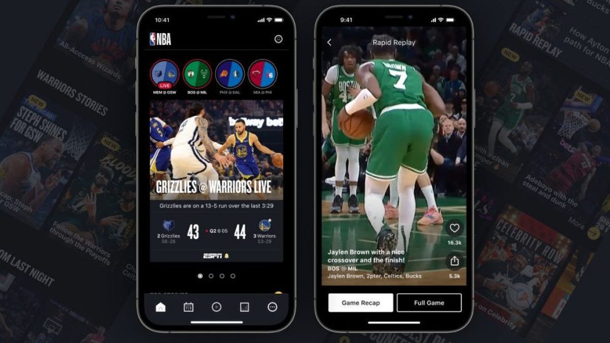 NBA为世界各地的篮球迷推出全新设计的应用程序