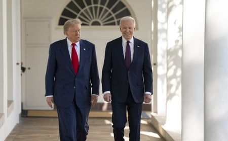 Presiden Biden Sambut Hangat Dirinya di Gedung Putih, Donald Trump: Saya Sangat Menghargai