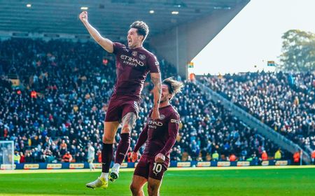 John Stones Cetak Gol Penentu, Manchester City Taklukkan Wolves 2-1 dan Pecahkan Rekor Klub