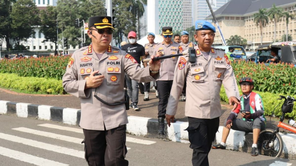 1.231 Personel Gabungan Amankan Aksi Demo di Patung Kuda Monas