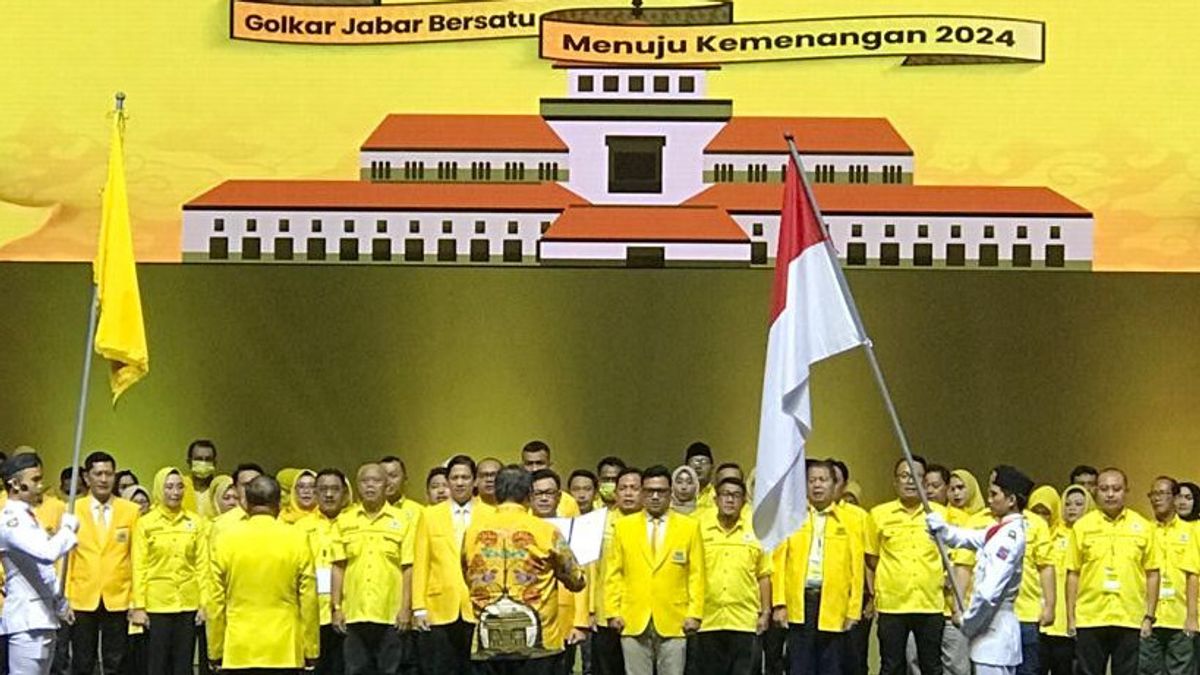 Ketum Inaugurates West Java Golkar Management, DPD Chair: I'm Ace Hasan Syadzily, Ready To Win Airlangga As A Presidential Candidate