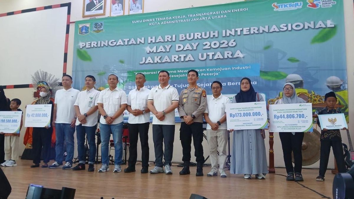 To commemorate May Day 2026, BPJS Employment throughout North Jakarta Region distributes hundreds of food packages.