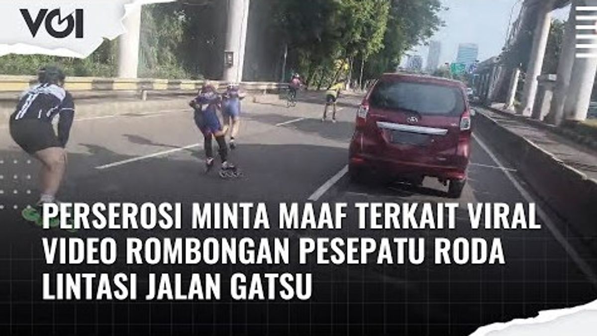 VIDEO: Perserosi Minta Maaf Terkait Viral Video Rombongan Pesepatu Roda Lintasi Jalan Gatsu