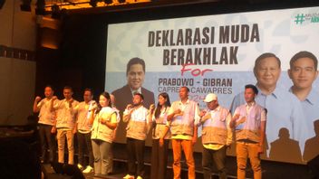 Young Erick Thohir Volunteers With Morals Declaration Support Prabowo-Gibran